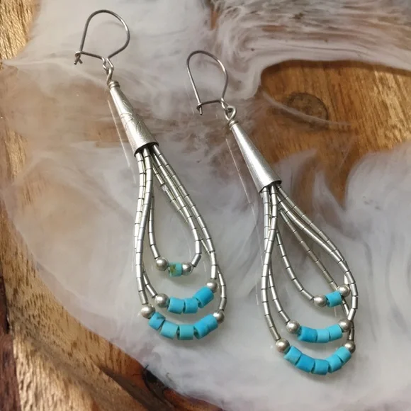 🖤Vtg Native American earrings - Picture 3 of 10